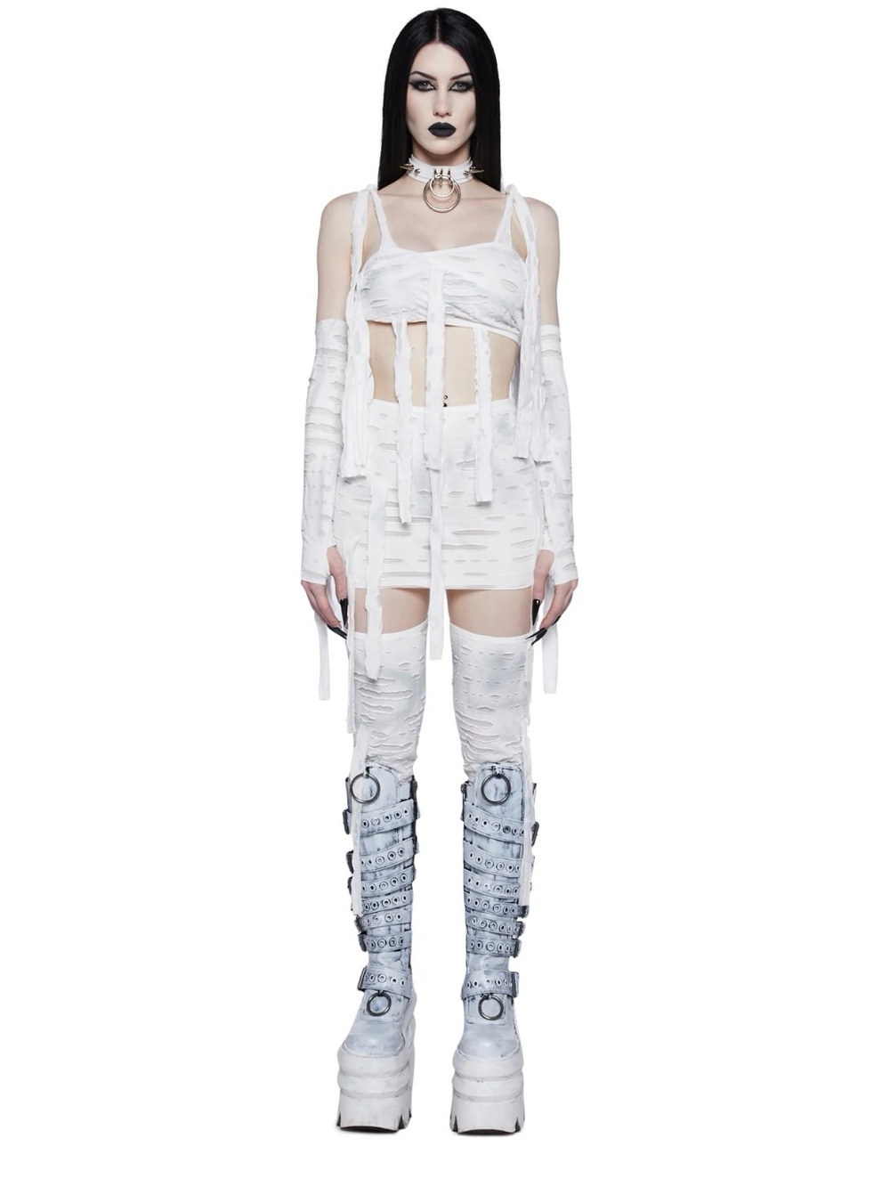 Distressed Sexy Mummy costume  Mini Dress & Leggings Set